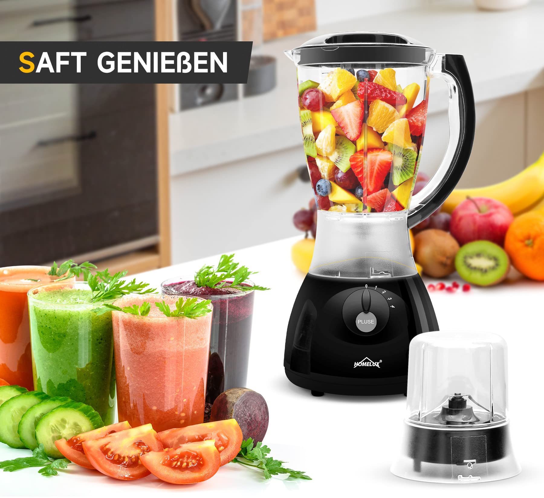 2в1 Електрически Блендер и кафемелачка HOMELUX