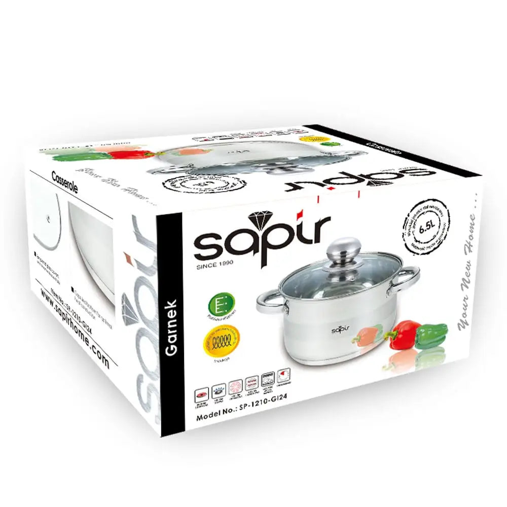 Тенджера Sapir от неръждаема стомана 6.5L